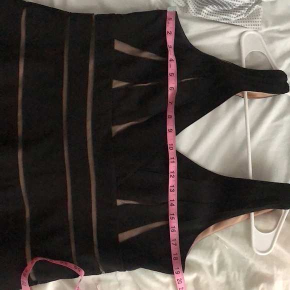 JS Collections Sleeveless, Black & Nude Striped Fit & Flare Sheath Dress, 18 - Picture 12 of 16